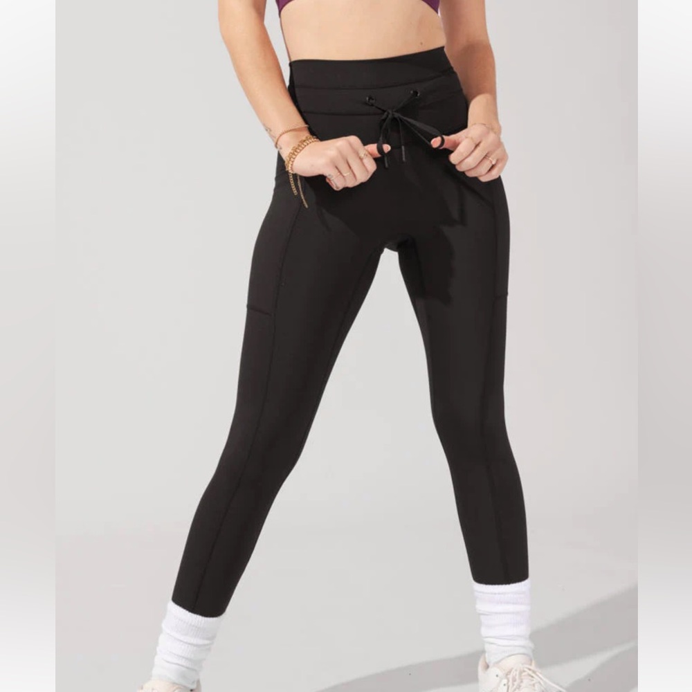 Popflex Cargo Leggings with Drawstring | L